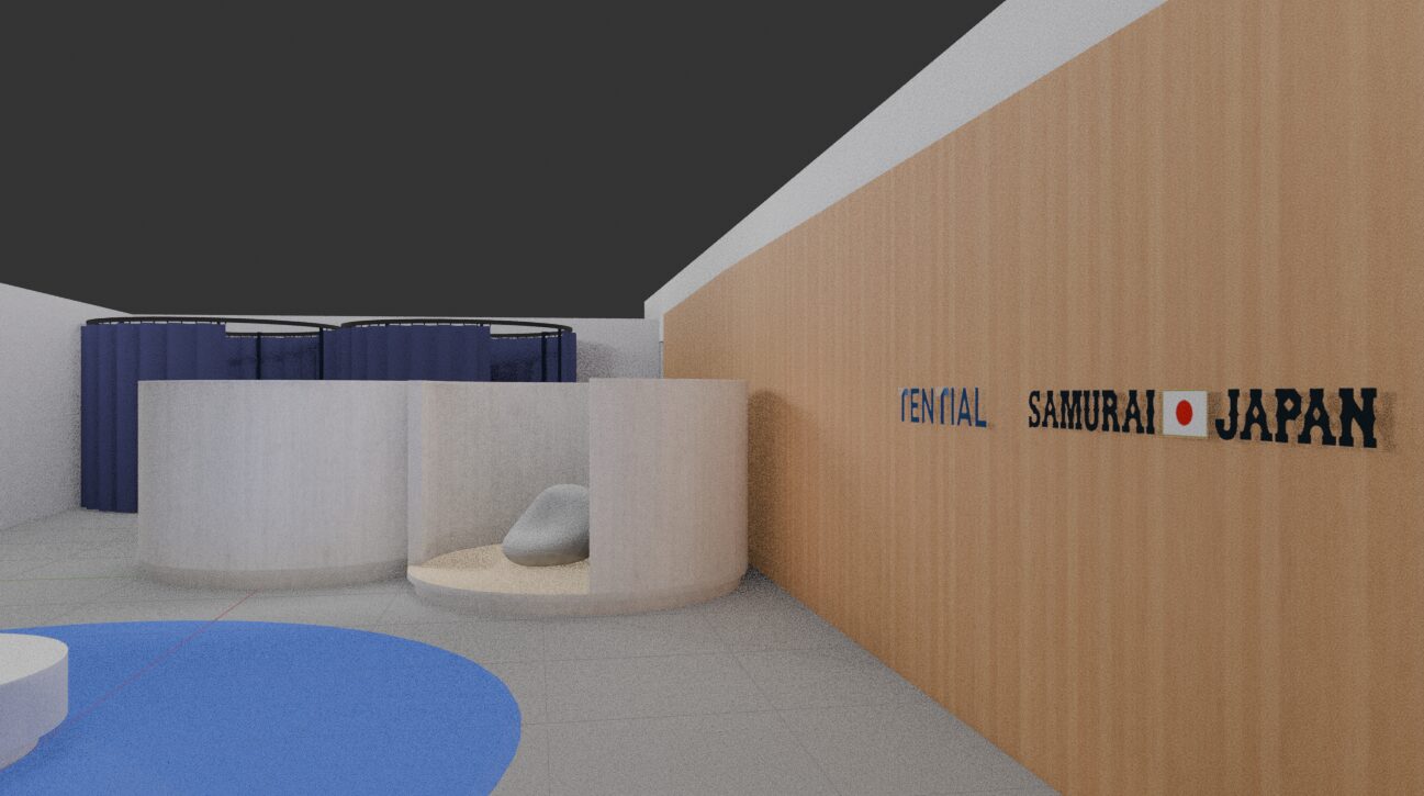 侍ジャパンの事前合宿にて、選手のコンディショニングを整えるリカバリールームを提供