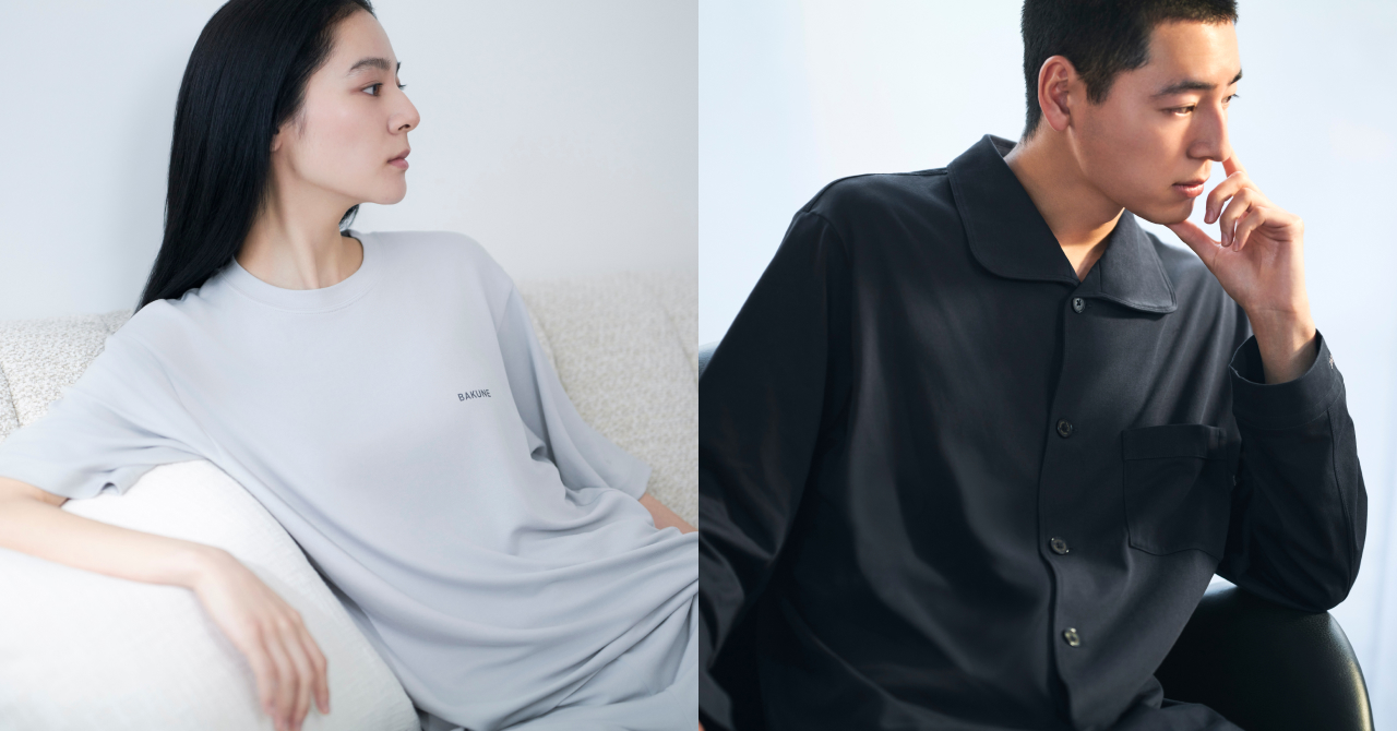 疲労回復パジャマBAKUNEシリーズより、肌触りにこだわった「BAKUNE スムース」「BAKUNE オーガニックコットンブレンド」が新登場